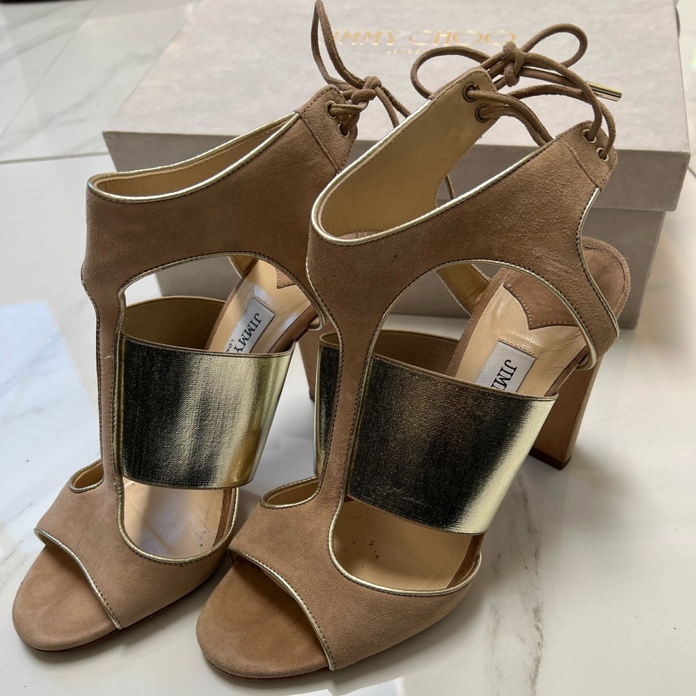 Jimmy Choo thick heel sandals